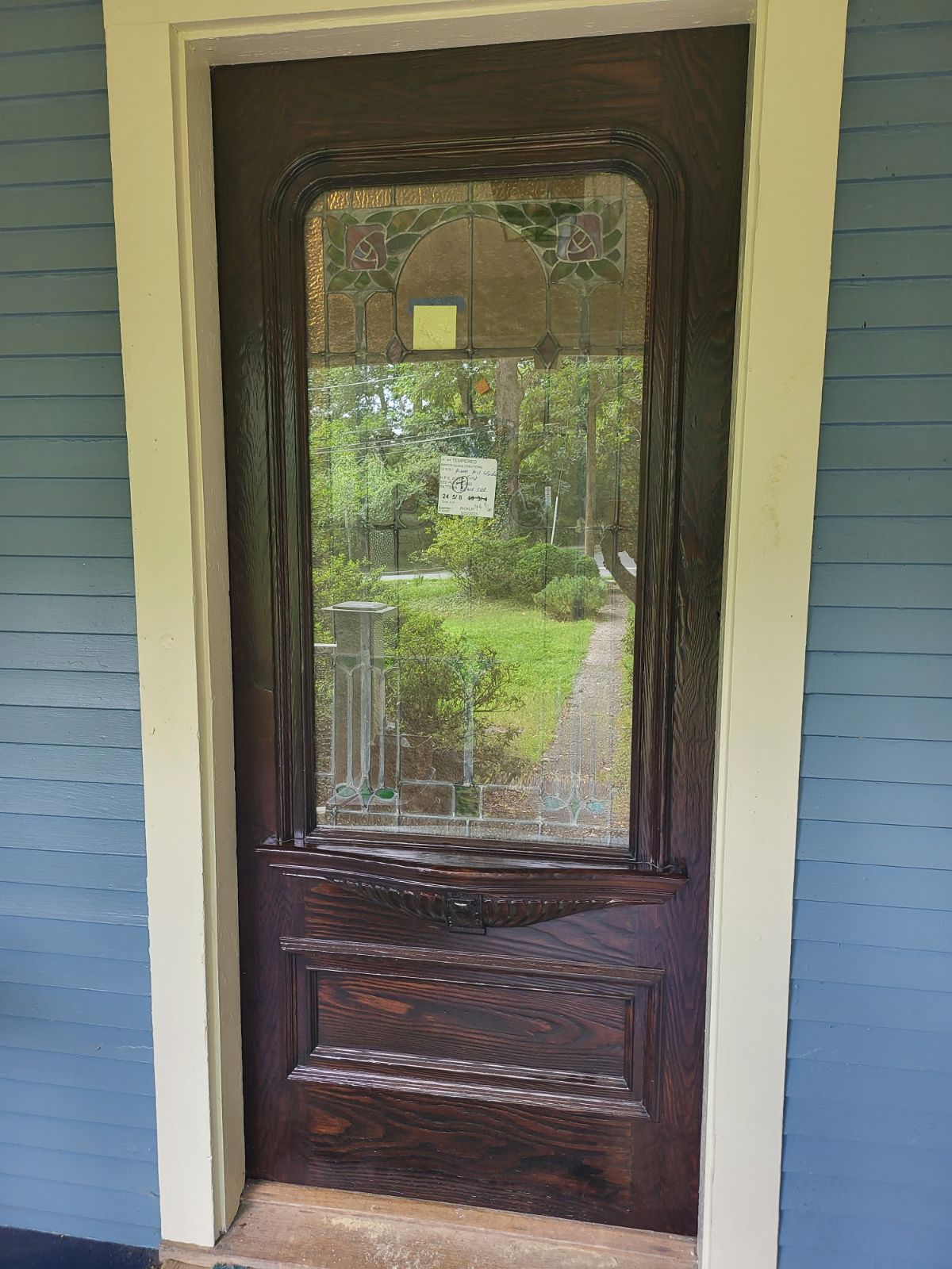 Victorian door after restoration