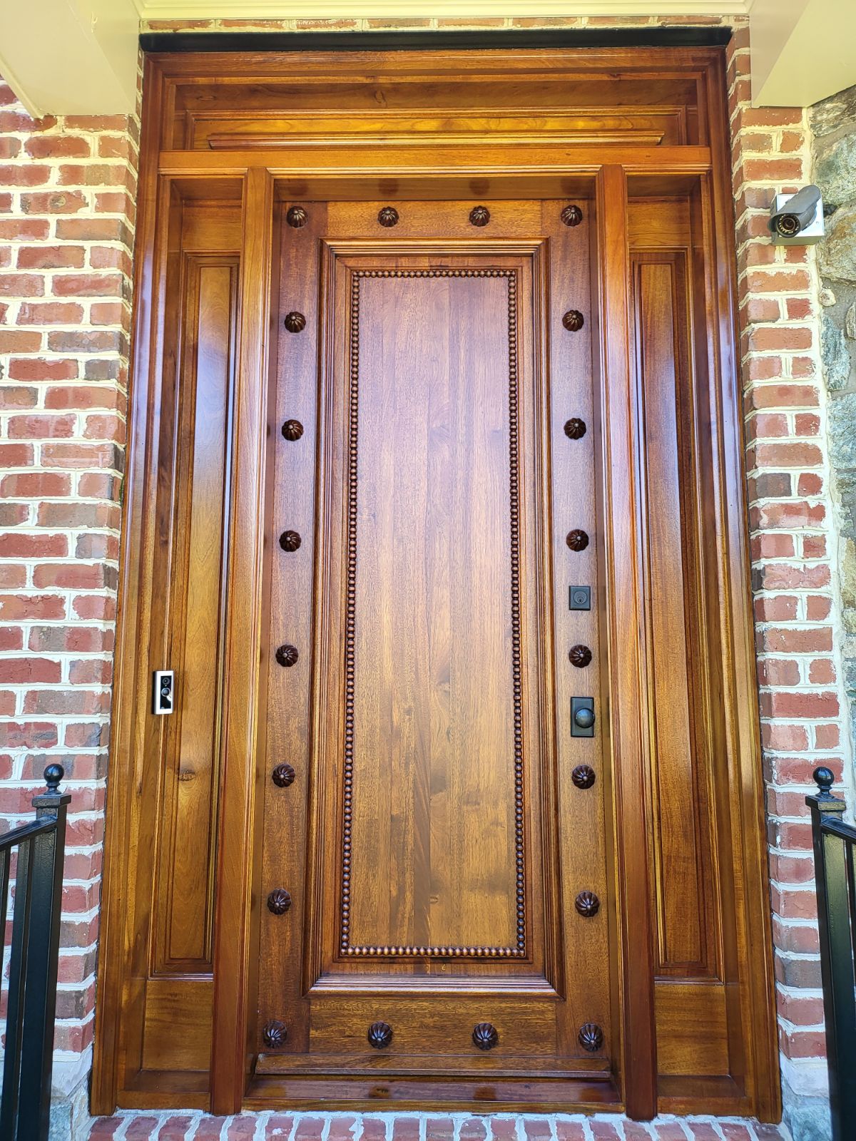 Traditional door after restoration