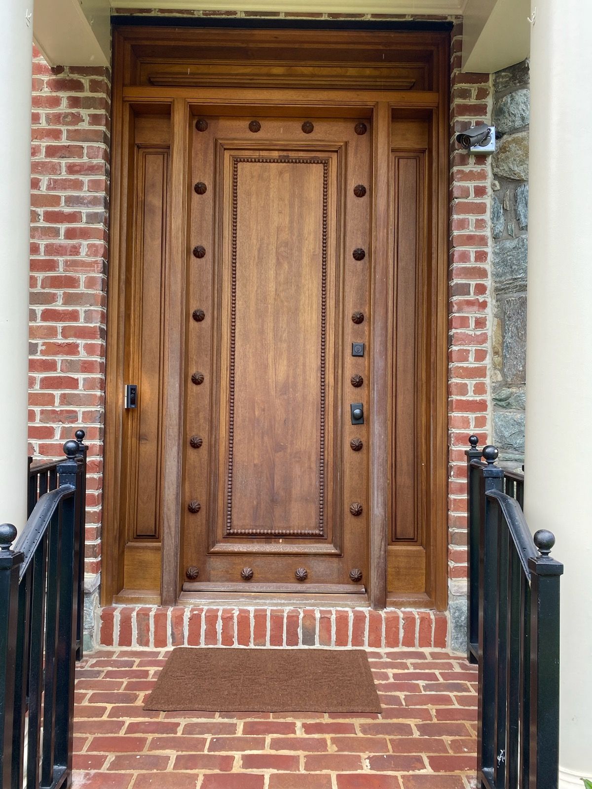 Traditional door before restoration