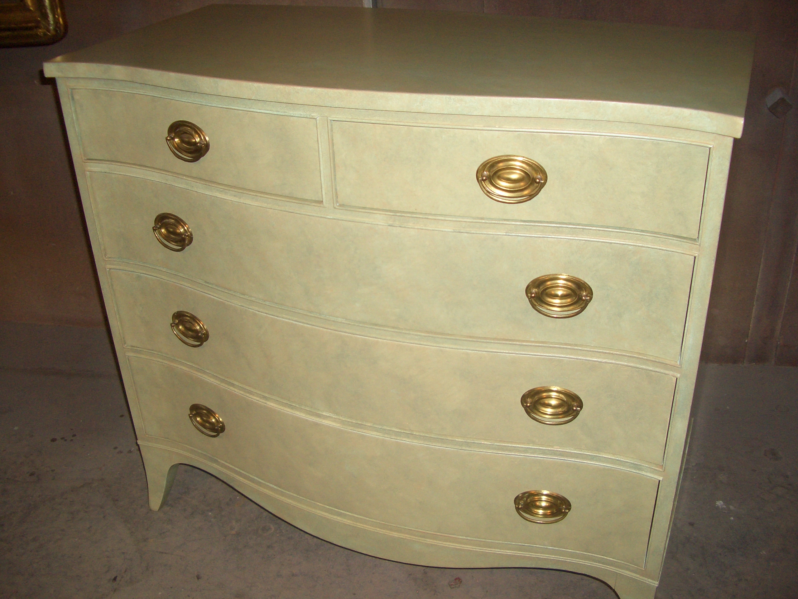 Damaged dresser mirror