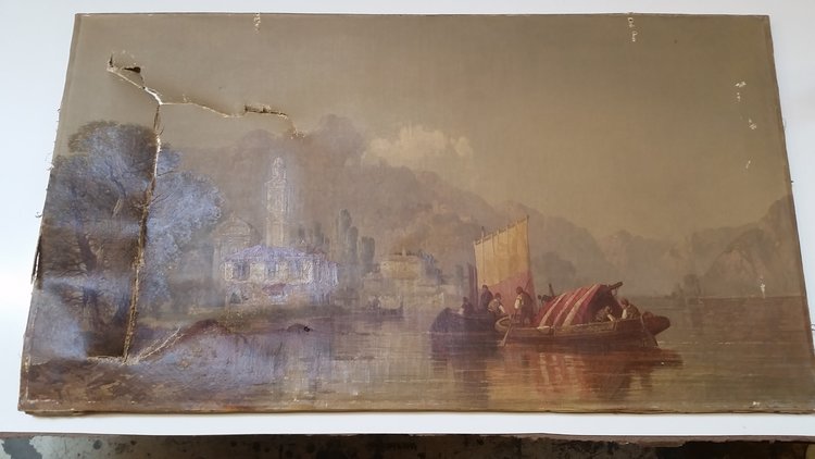 Canvas tear repair