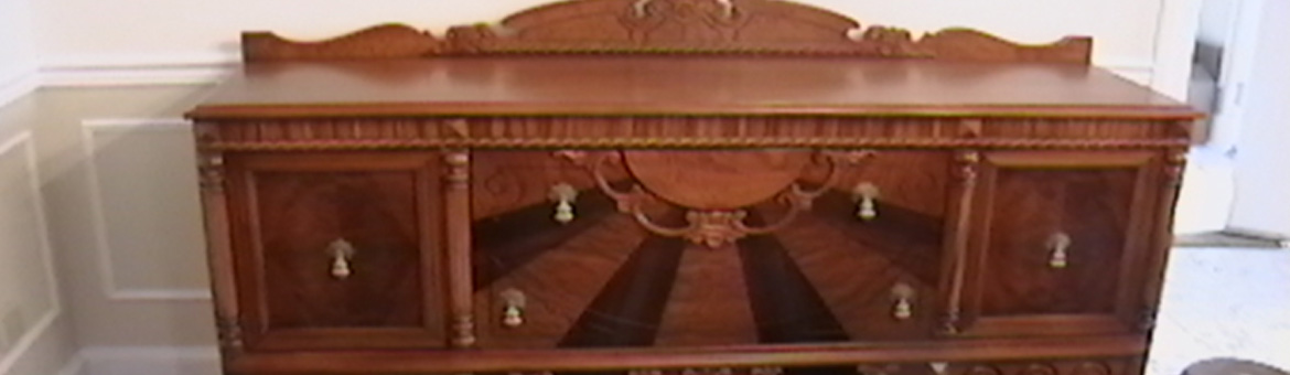 Expert craftsmanship on sideboard